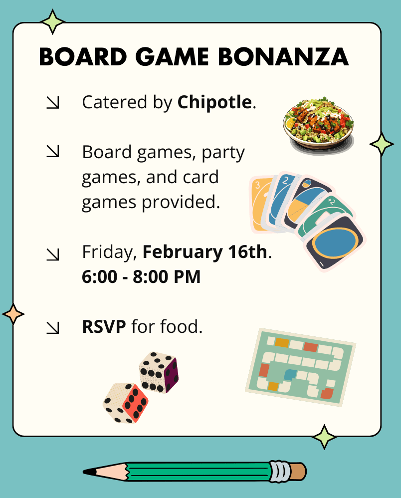 Board Game Bonanza Flyer
